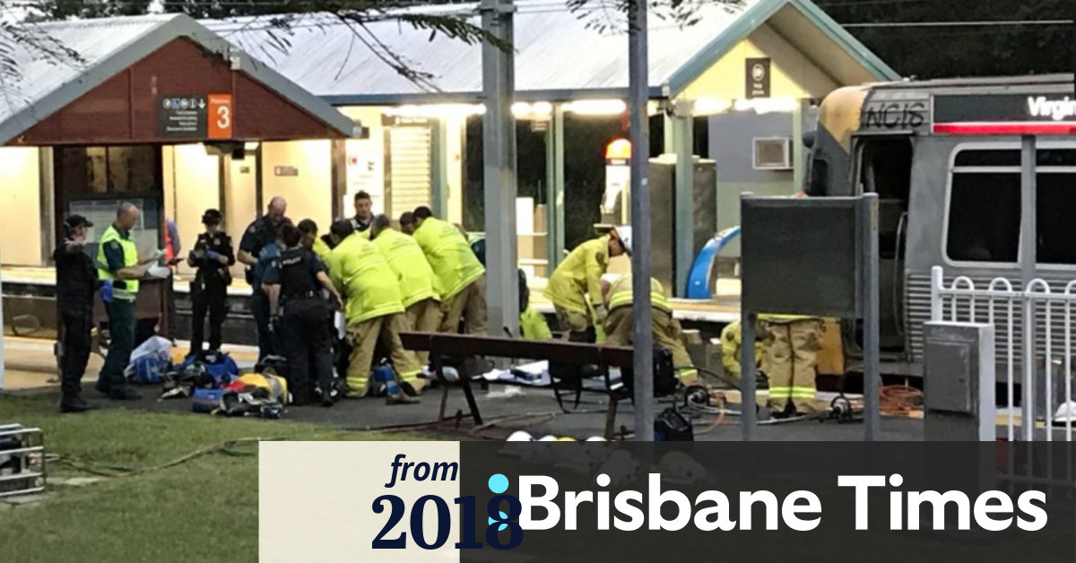 Man injured, three train lines reopen